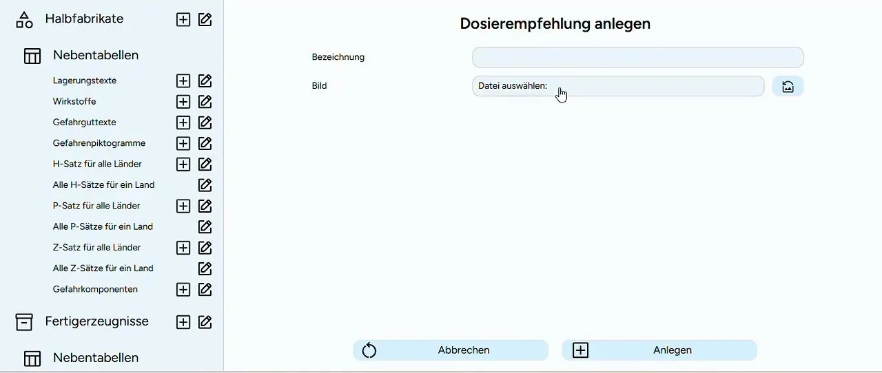Bildschirmfoto aus dem Video: Dosierempfehlung anlegen