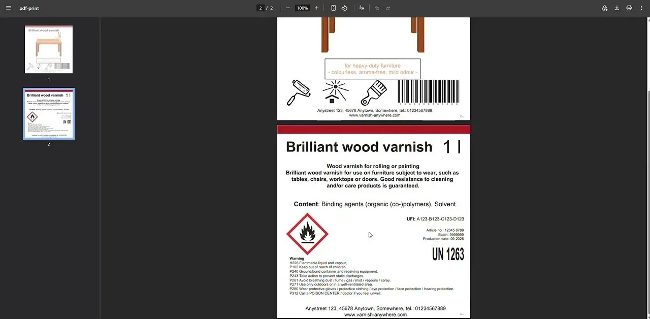 Bildschirmfoto aus dem Video: Etikettenlayout, Teil 3: Freiformfelder