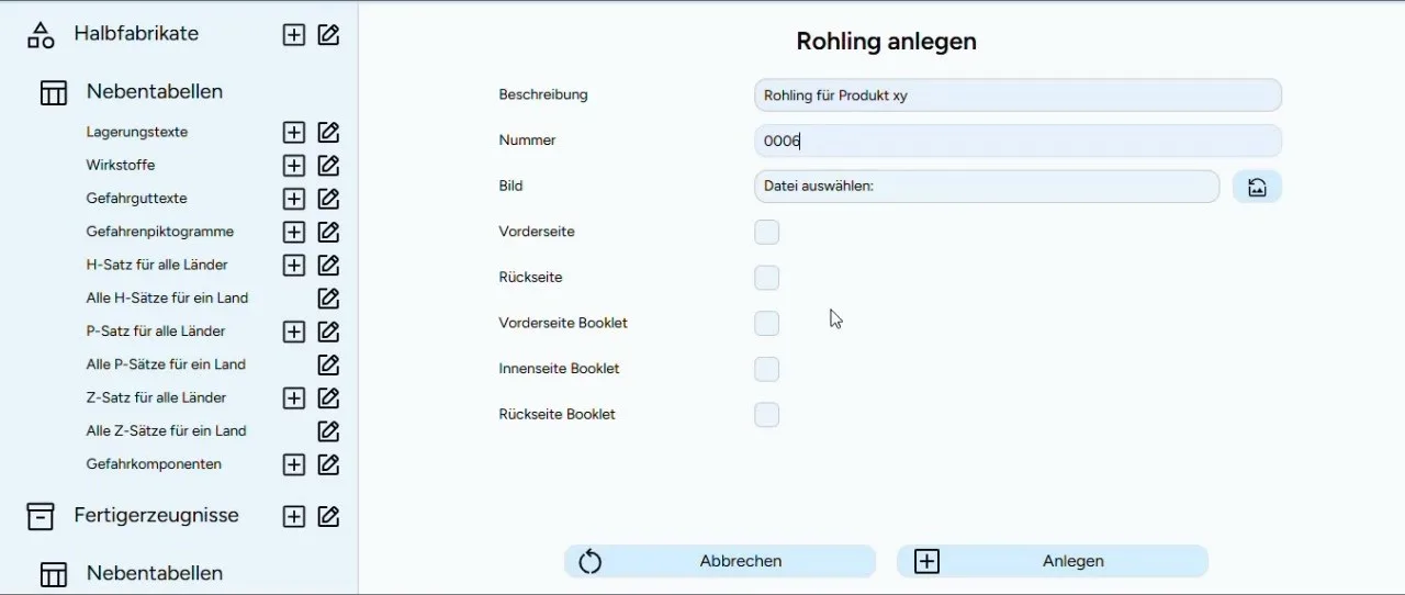 Bildschirmfoto aus dem Video: Etikettenrohlinge anlegen