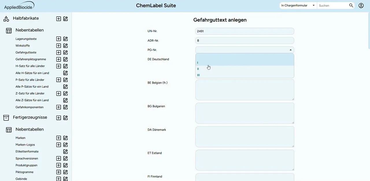 Bildschirmfoto aus dem Video: Gefahrguttext anlegen
